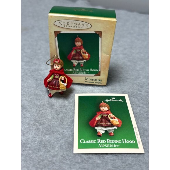 Hallmark Keepsake Ornament 2004 Classic Red Riding Hood Madame Alexander Miniatu - Picture 3 of 8